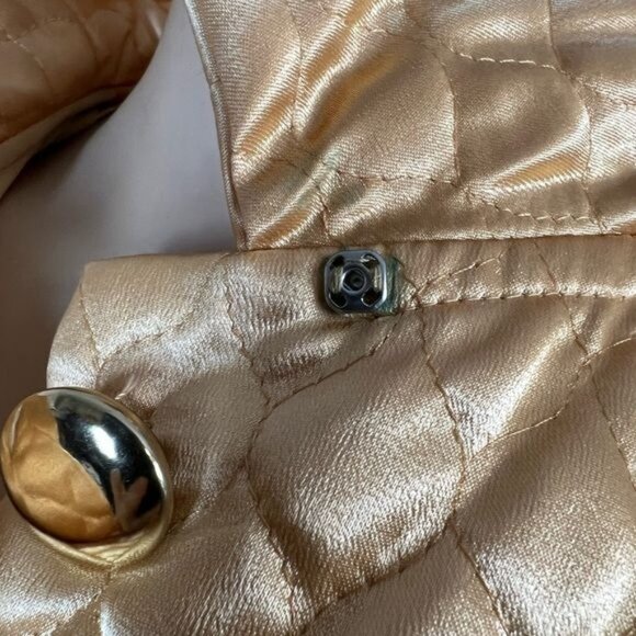 Vintage Sears Gold Quilted Robe - Picture 6 of 6